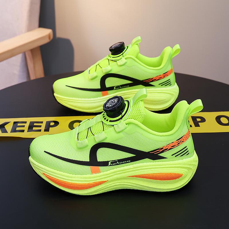 Childrens Sports Shoes New Fashionable Elastic Comfortable Boys Sports Training Shoes Soft Lightweight Non Slip Running Shoes