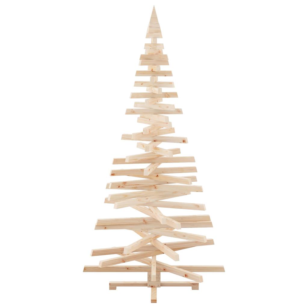 Christmas Trees with Stand Natural 210 cm Solid Wood Pine