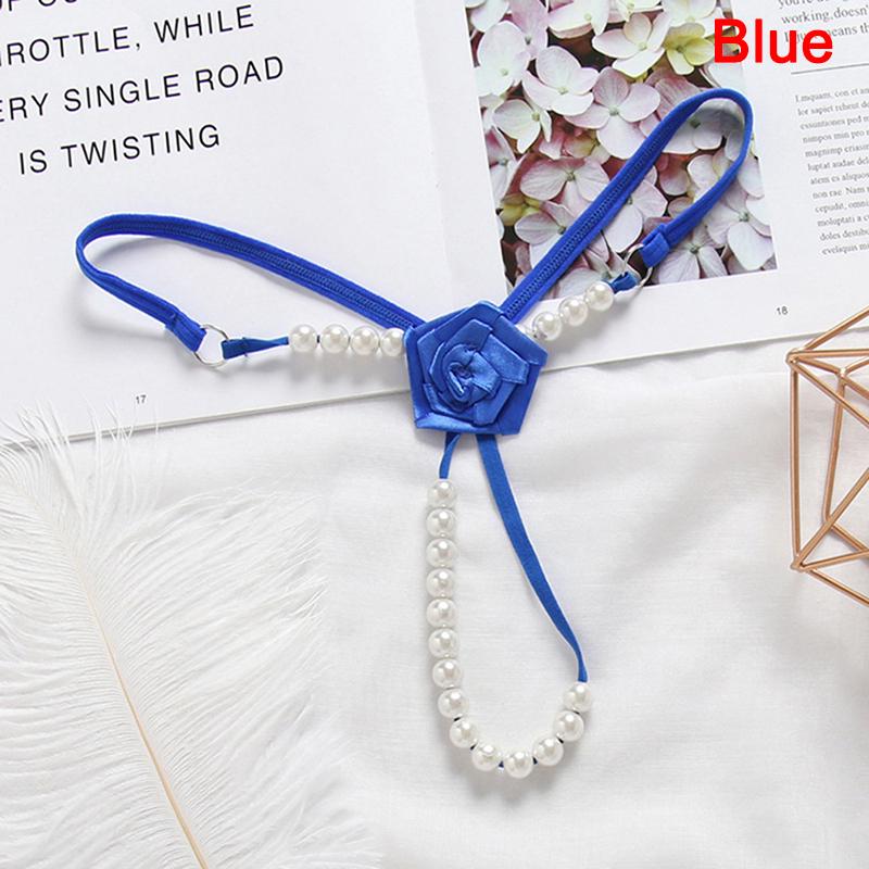 Womens Ladies Briefs Micro G-String Thongs Sexy Lingerie Underwear With Pearl