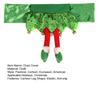 Christmas Chair Back Cover Christmas Chair Slipcovers Elf Santa Leg Shape Holidays