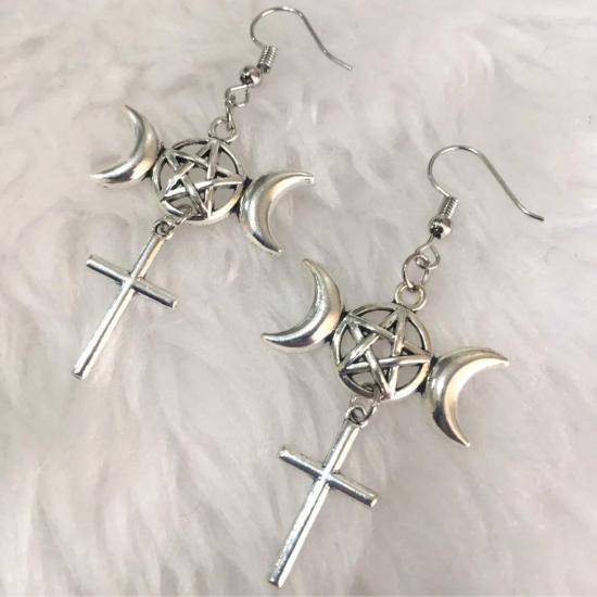 

Серьги Двойная луна