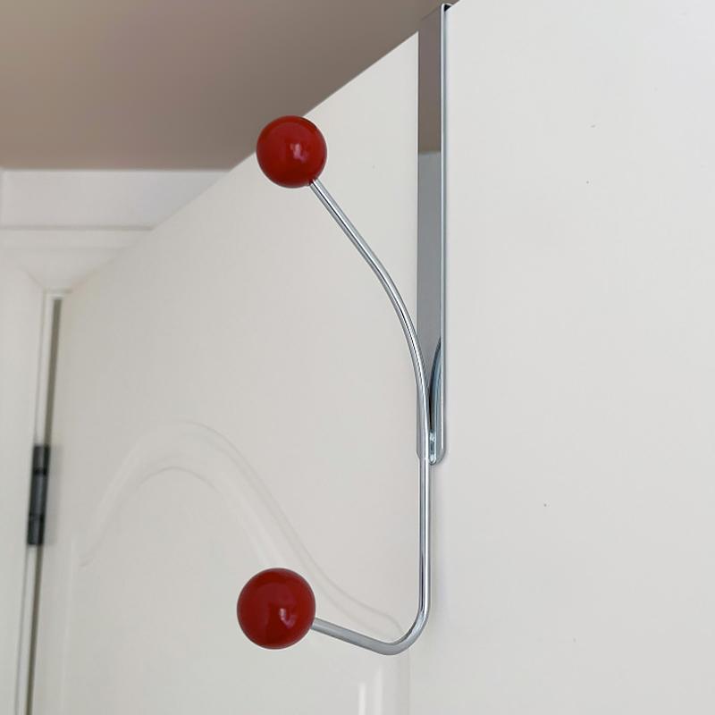 1 Pc Hook Behind The Door Cream Wind No Punching Required Originality Hook Iron Practical Cream Color Storage Coat  Hat Hook