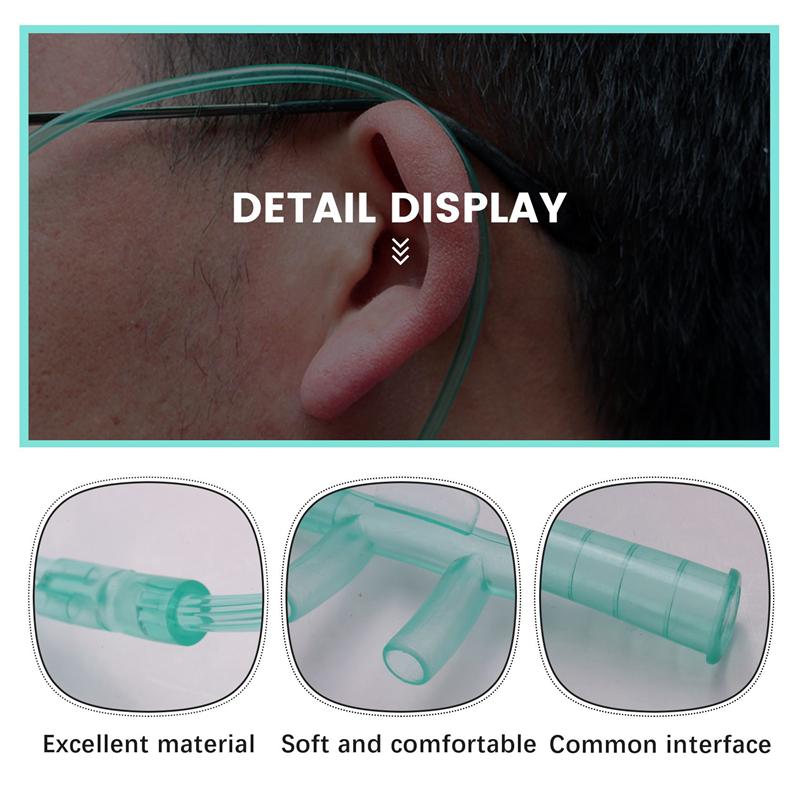 A71Z 24Pcs Oxygen Cannulas 2 Meters Nasal Cannula Soft Nasal Oxygen Tubing O2 Cannula For Adults
