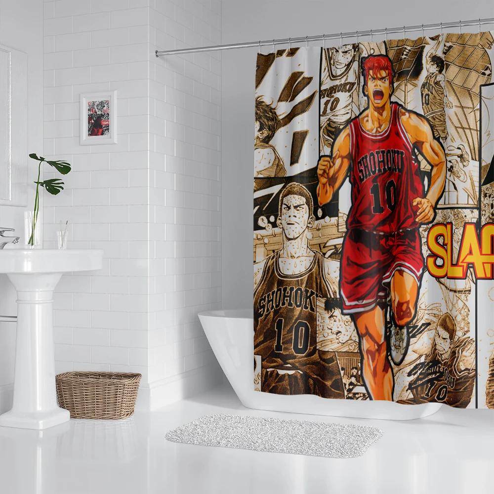 Anime Shower Curtain With Hook Bathroom Curtain Bathroom Decor Anime Decor  Curtain