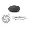 Boat Marine Speaker Sound Round Flush Fitting Waterproof Speakers for Boat Marine Car RV