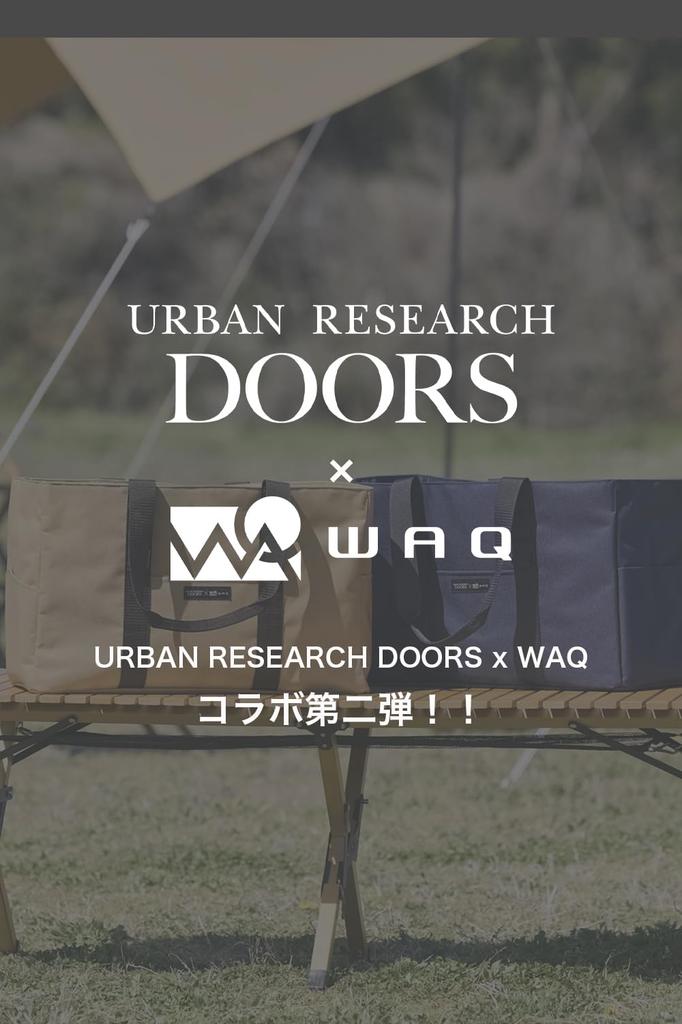 X URBAN RESEARCH DOORS Tote Cooler Bag Lightweight Large Capacity Large Storage Tote Bag Cool 30L [WAQ Collaboration] & (Navy)