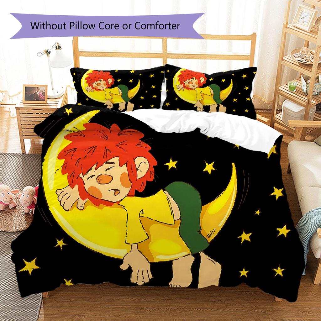 Meister Eder und sein Pumuckl Pattern Bedding,Quilt Set Quilt Cover Pillowcase Home Birthday Gift(1 * duvet cover + 2 * pillowcase, without core)