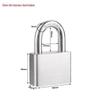 LC 304 Stainless Steel Waterproof Padlock CN plug (adapter included)