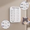 Pet Feeding Reminder Compact with Name Slot Easy to Read
