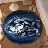 Alien Artwork Round Mat, Anti-slip Circle Carpet Chair Rug For livingroom,Bedroom, Doormat Home Decor Gift Christmas Gifts