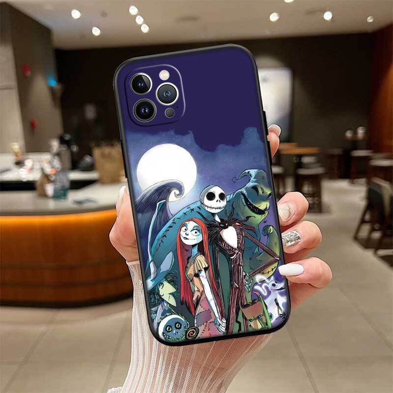 Nightmare Before Christmas Shockproof Phone Case for iPhone 6 6s 7 8 11 12 13 14 15 16 17 16E XS Pro Max XR X SE Air