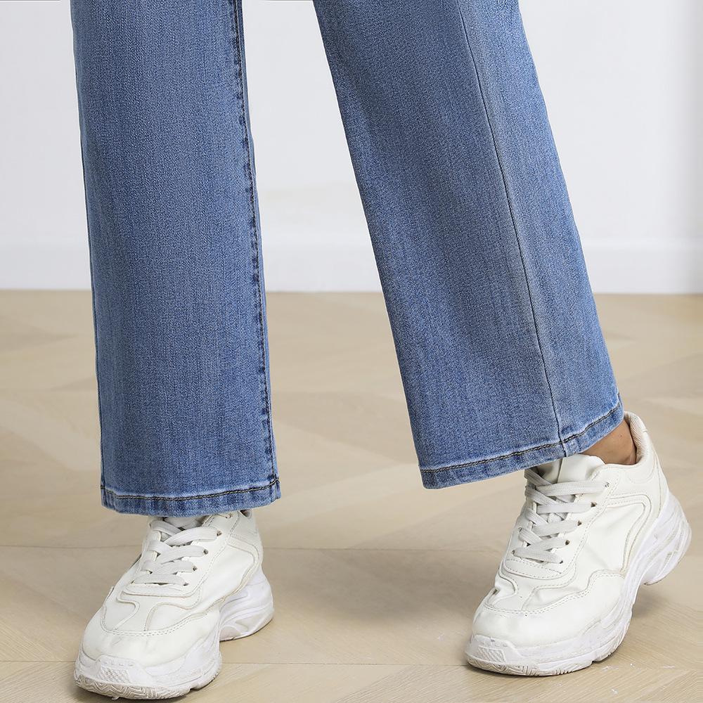 Plus Size High Waist Stretch Jeans for Women - Narrow, Wide, or Straight Leg, Comfortable Mom Jeans for Autumn 2025