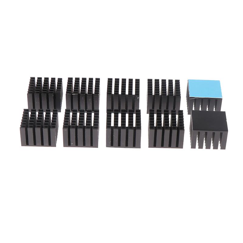 5Pcs Heatsink Radiator Cooler 22*22*15Mm W/Thermal Tape For Electronic Chip Ic