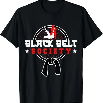 Brazilian Jiu Jitsu MMA Bjj Hugger Black Belt Society T-Shirt