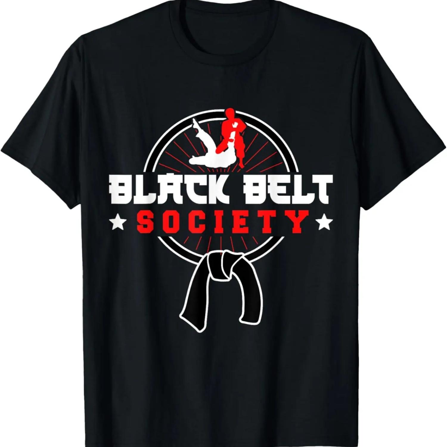 

Brazilian Jiu Jitsu MMA Bjj Hugger Black Belt Society T-Shirt S