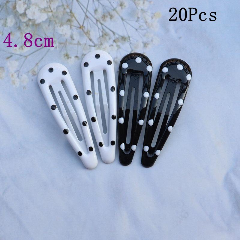 20 Colorful Polka Dot Hair Clips for Girls & Babies - Small BB Clips & Hairpins