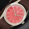VINTAGE FAVRE LEUBA SEA KING 253 HAND-WINDING SWISS MENS RED WATCH A703719-1 R213e-a703719