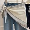 Multi-functional Floral Triangle Scarf Matching Pants Waist Belt Decorative Headscarf  Summer