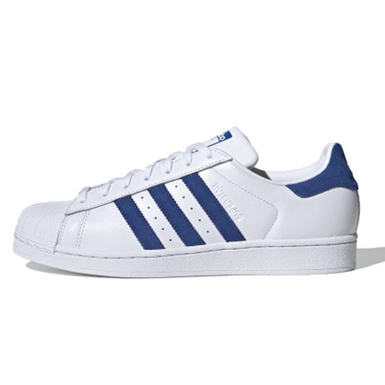 adidas Superstar White Collegiate Royal Men s EE8595 EU 43⅓