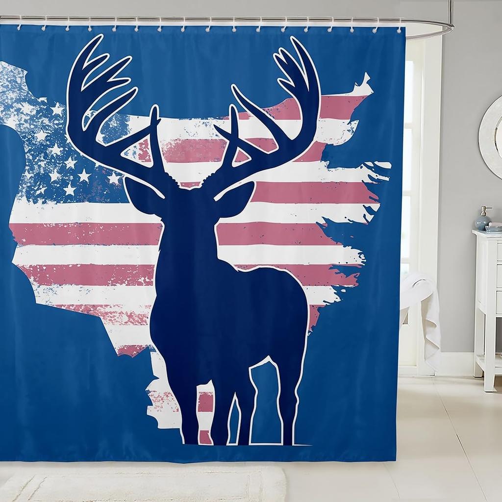 Cartoon Sheep Bath Curtain Cute Farm Animal Shower for Kids Boys Girls,Pink White Flower Floral Bathroom Curtain Botanical