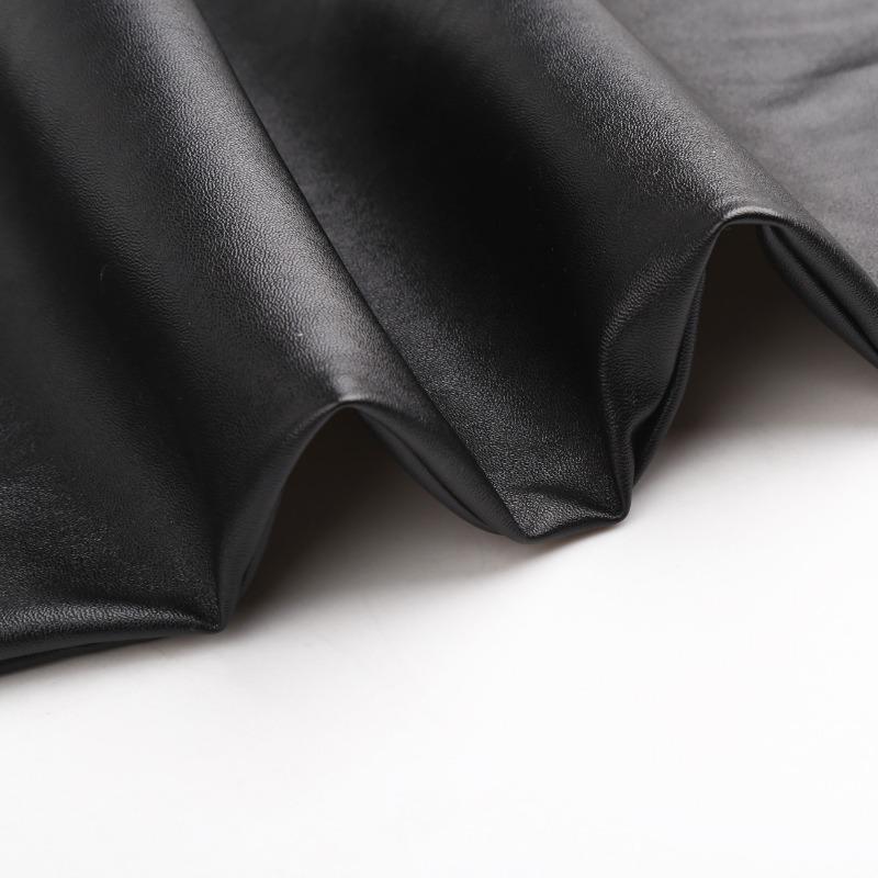 Mens Loose Thin Pu Leather Casual Waterproof Stain Resistant Work Long Pants
