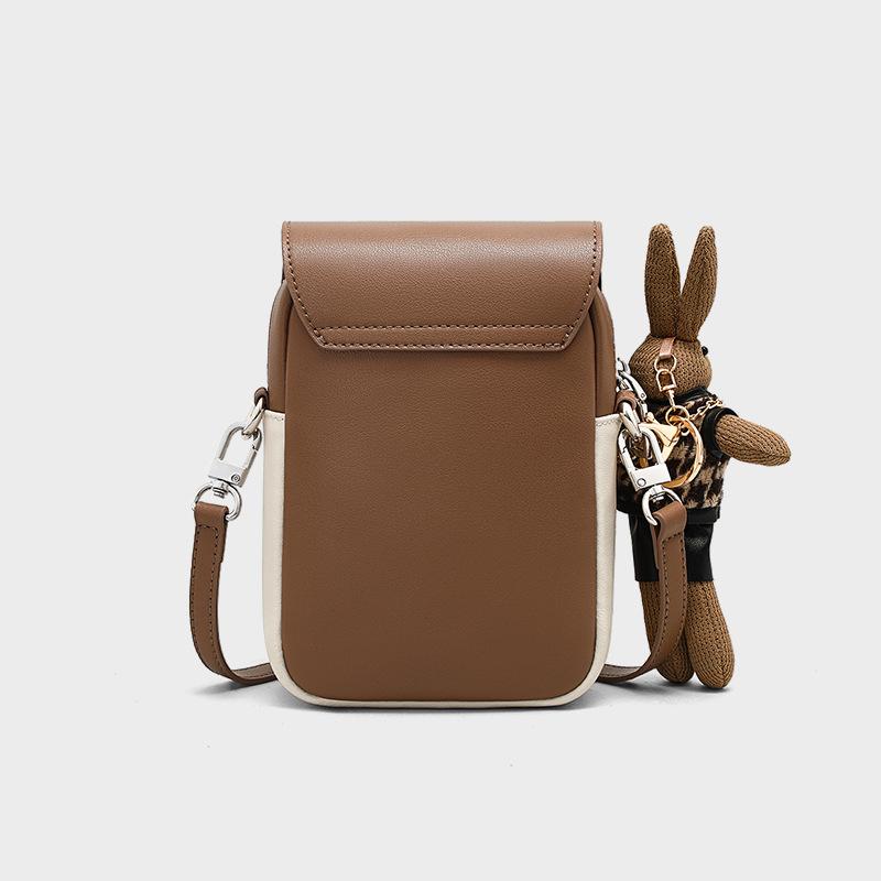 Women's Mobile Phone Leather Bag Crossbody Bag Mini Fanny Pack Small Body Bag