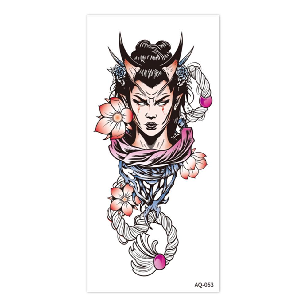 Rikalong Geisha Arm Totem Waterproof Tattoo Sticker 100x210mm