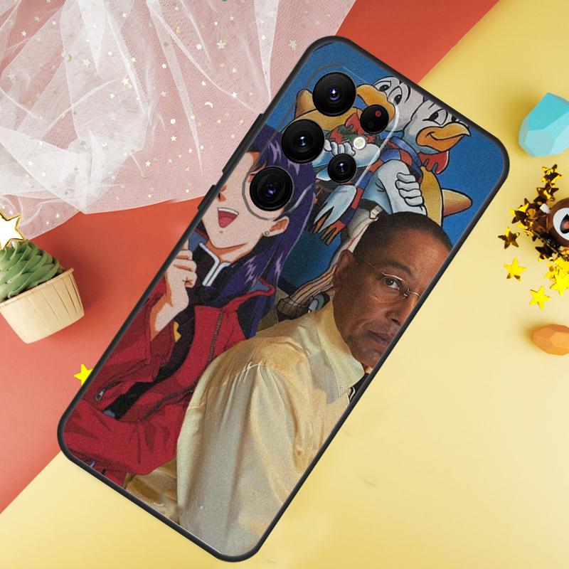 Misato and Gus Phone Case For Samsung Galaxy S25 S26 Ultra S21 S20 S22 S23 Ultra S10 Plus S24 FE Cover Coque