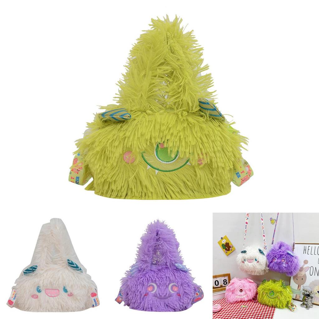 Cute Plush Monster Pub Appearance Design Handbag With Animal Design For Elementary School Girls And Boys