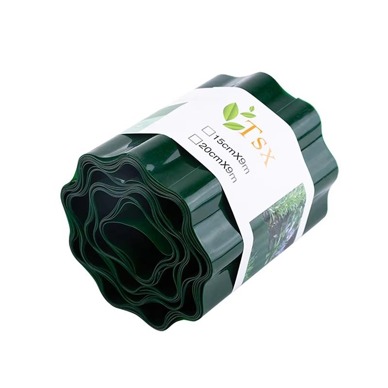 Corrugated Plastic Garden Edging Landscape Edging Border for Lawn Flower & Vegetable Bed Outdoor Decorative Green Fence Barrier