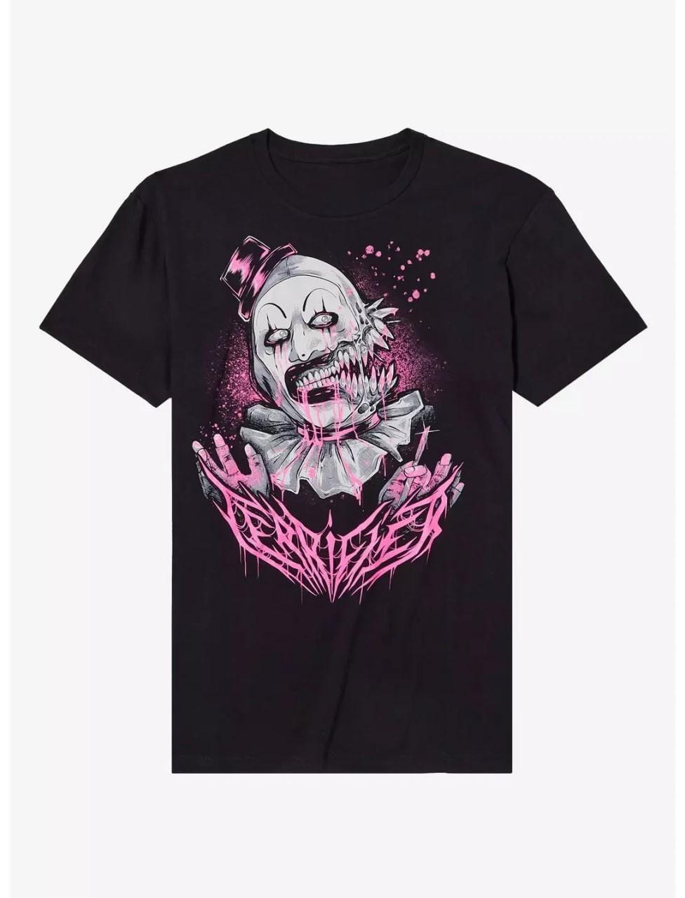 Terifier 2 Art The Clown Pink Horror T-Shir Gift Halloween M