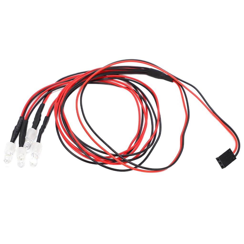 RC Lights 5mm Bright LED RC Headlights with Accessories Light Switch for Remote Control Car