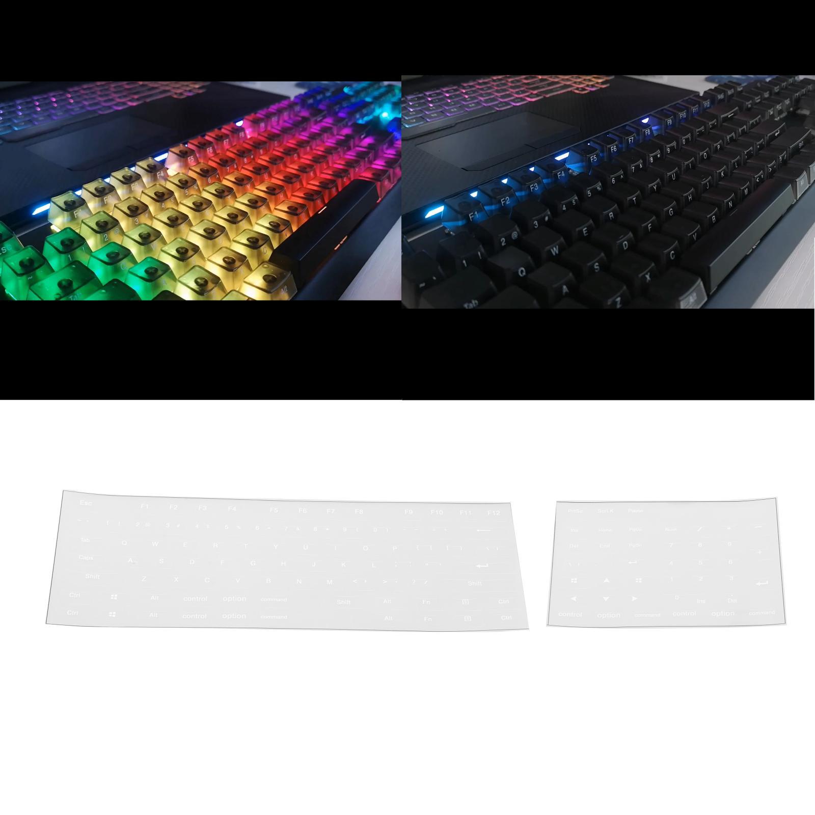 

Universal Keyboard Side Stickers for Height Mechanical Desktop білий