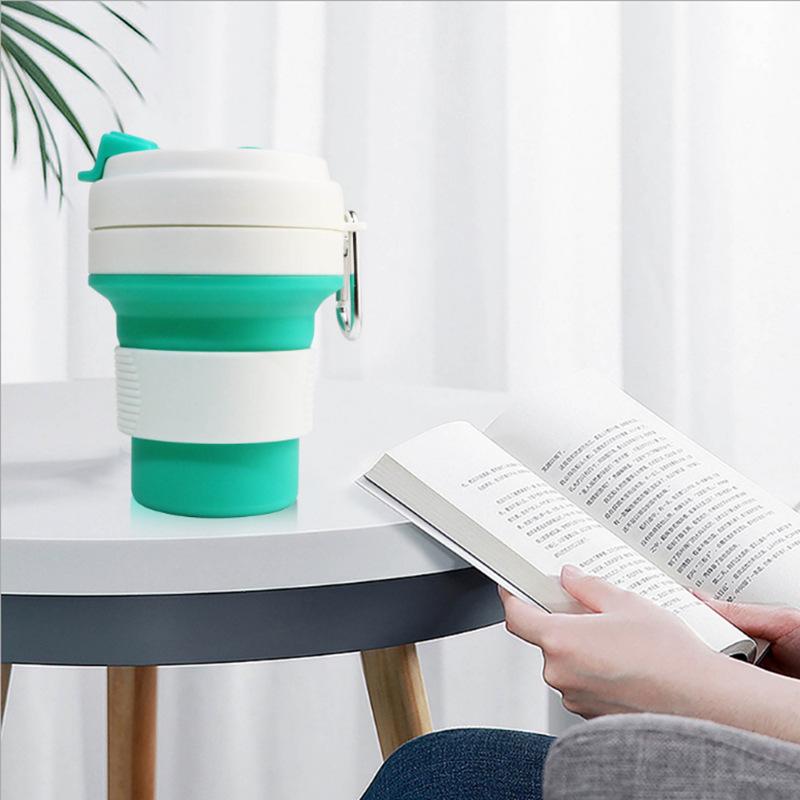 350ml Tumbler Home Office Leisure Coffee Cup Portable Edible Silicon Folding Bottle