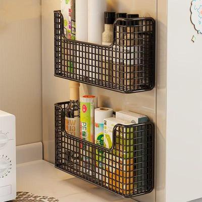 Wall-Mounted Storage Box Punch-Free Installation Kitchen Bathroom Rack