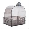 Parrot Bath, Shower for Cage, Avian Bathtub with Removable Tray, WaterResistant Enclosed