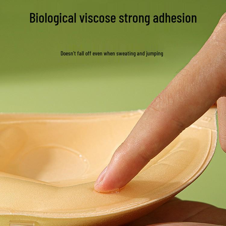 Palm Cup Invisible Bra: Thickened, Strapless Nipple Covers for Small Chests - Ideal for Summer Wedding Dresses