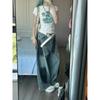 Damskie dżinsy Y2k z dziurami, spodnie dżinsowe w stylu Harajuku Y2k spodnie jeansowe oversize Vintage, estetyczne, japońskie, styl lat 2000. tandetne ubrania