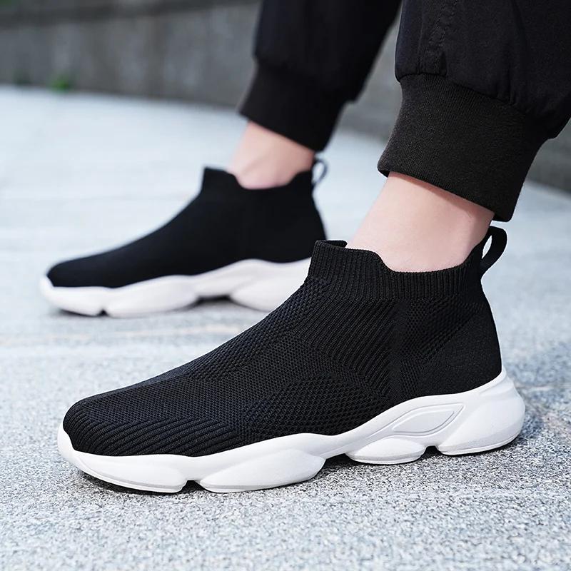 Fashion Men Sock Shoes 2025 Knit Breathable Socks Sneakers Man Plus Size 39 48 Light Slip-On Men Casual Sneaker chaussure hommes