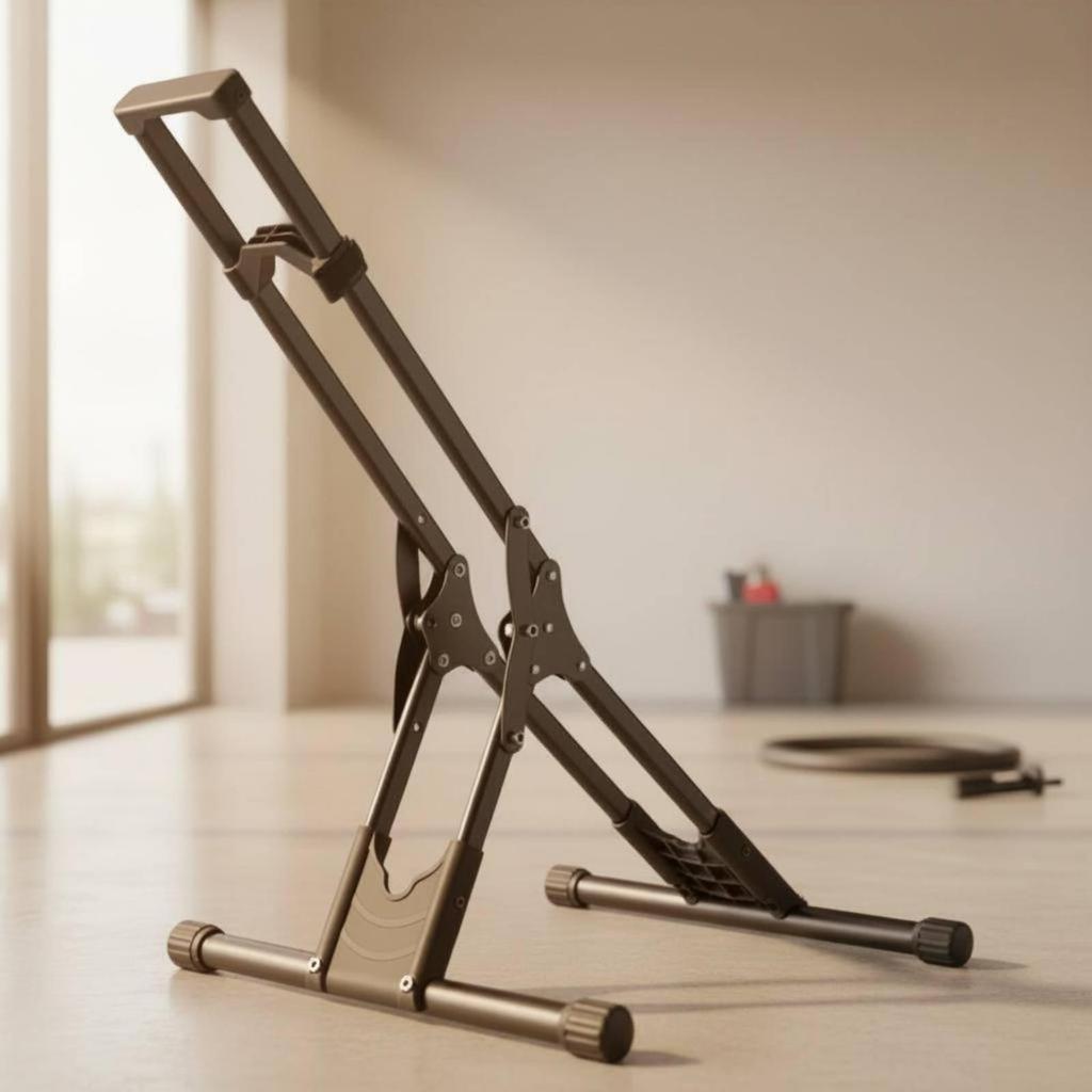 Double Rod Bike Stand Stable Support Portable Cycle Effortless to Set up