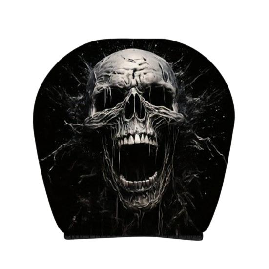 Funny Cartoon Car Headrest Covers, Universal Breathable Elastic Seat Neck Pillow Protector, Humor Spooky Auto Interior Decor for Most Vehicles