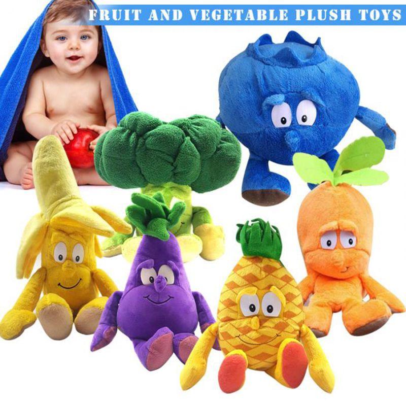 Soft Plush Vegetable Fruit Plants Stuffed Pillow Doll Gift For Kids