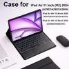 Case for iPad Air 6th Generation 11 Inch M2 ,Detachable Keyboard Cover iPad Air 4th 5th 10.9 Inch