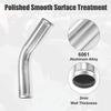 Car OD 1.75" Leg Length 4" Intercooler Pipe Intake Tube 45 Degree Bend Elbow