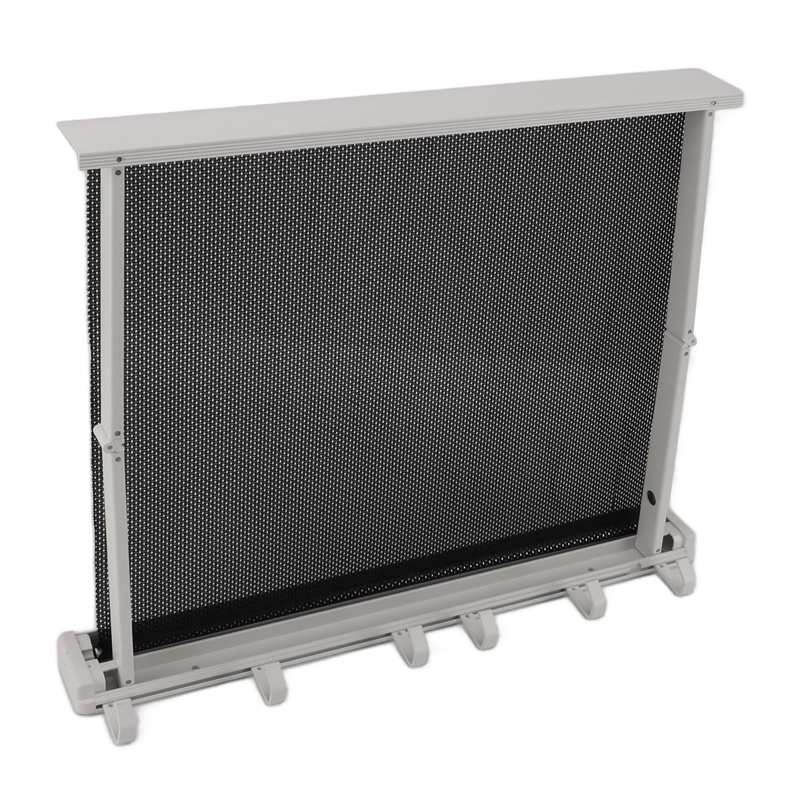 Intrekbaar Kledingdroogrek met Sjabloon Wandmontage Ademend Gaas Aluminium Wasdroogrek voor Terras Badkamer
