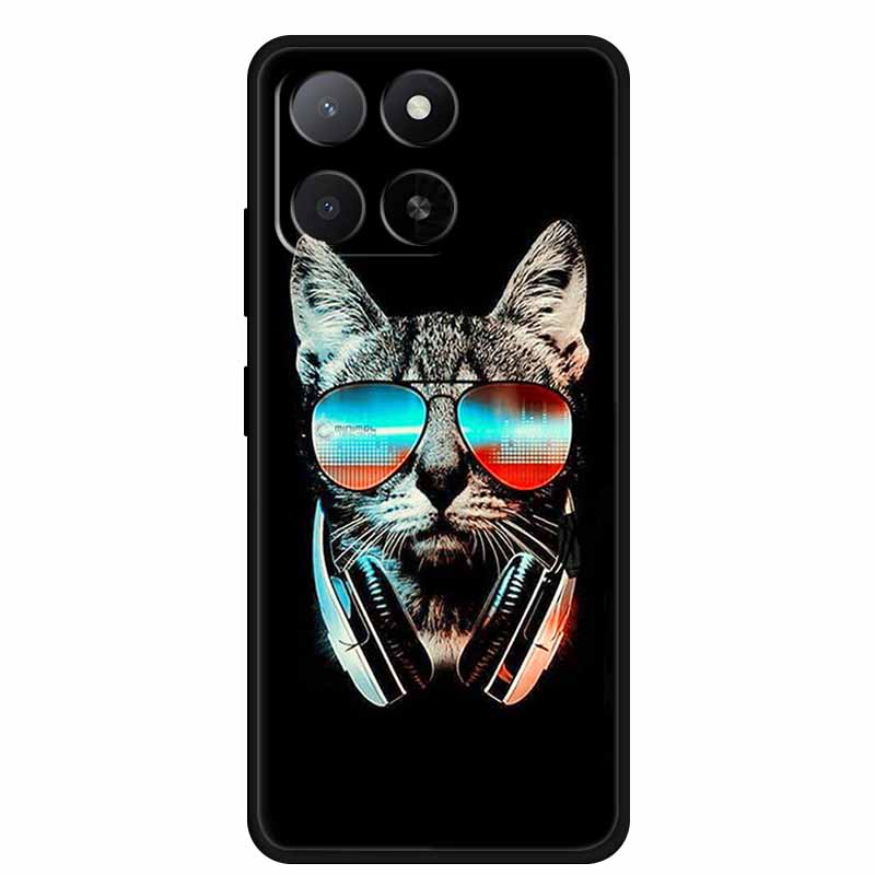Für ZTE Blade A55 A35 Hülle Tiere Weiches Silikon TPU Handyhüllen Rückseite für ZTE Blade A35 BladeA55 Wolf Stoßfest Cool Capa
