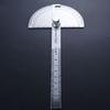 Round Head Stainless Steel Adjustable Protractor Protractor Angle Ruler 180 Degree Protractor