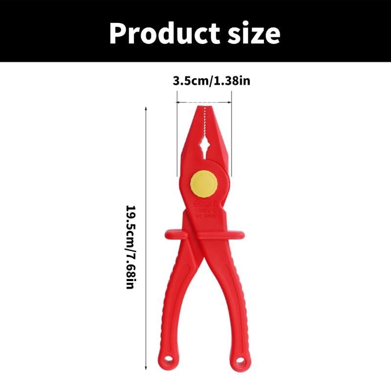 Multifunctional Insulated Plastic Cutting Pliers for Instrument Installation & Circuit Repair Professional Household Use