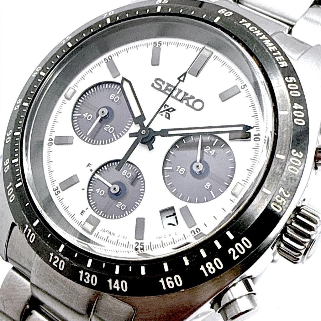 Used B188 [Working/Excellent Condition] SEIKO PROSPEX SPEEDTIMER SBDL085 Seiko Prospex Speedtimer Solar Chronograph Panda Dial Men's Watch