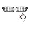 Front Kidney Grille Grill With LED Light Upper Bumper Hood Mesh For BMW 3-Series F30 F31 F35 320i 325i 328i 330i 335i 2012-2019